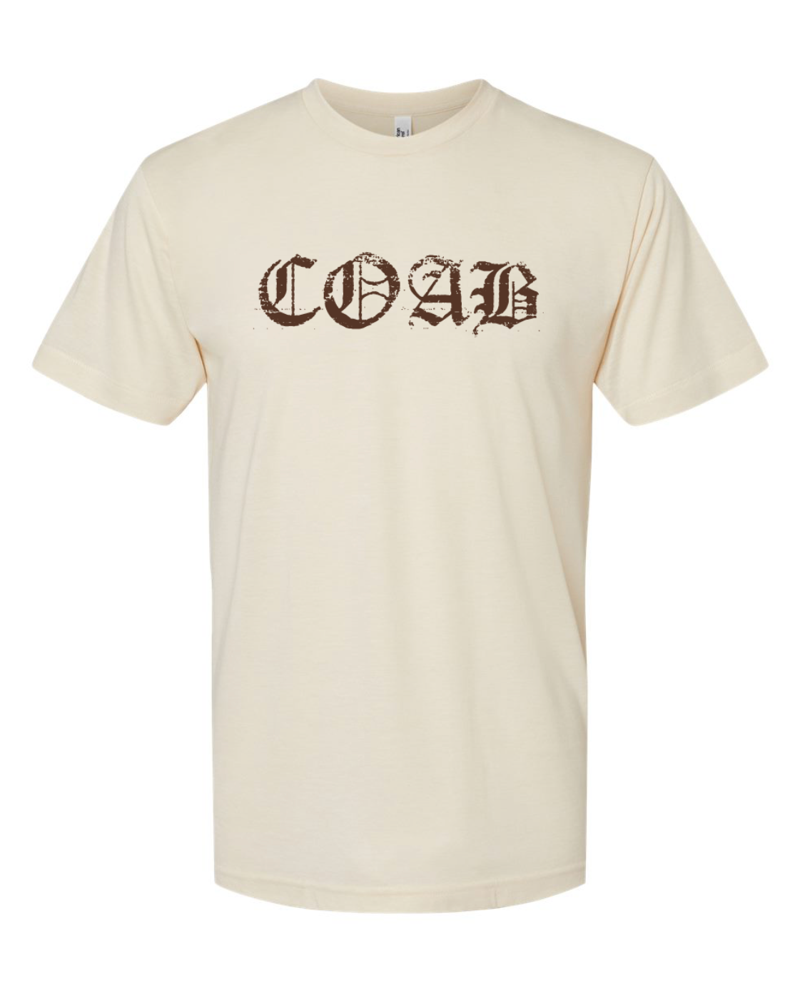 COAB Bone Tee – Brown Letter Edition